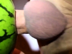 fruit fuck and self swallow – the best comes after cumming